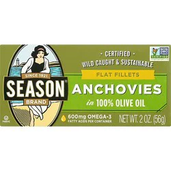 Season Anchovies Flat - 2 Oz