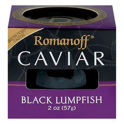 Romanoff Caviar Black Lumpfish - 2 Oz