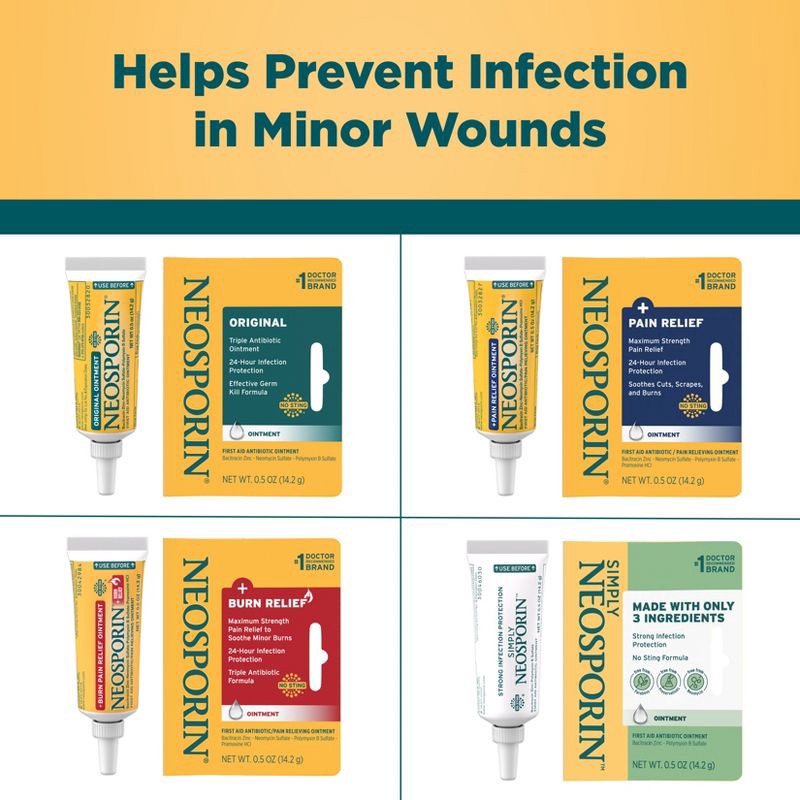slide 5 of 9, Neosporin 24 Hour Infection Protection Antibiotic Ointment - 0.5oz, 0.5 oz