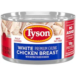 Tyson Premium Chunk White Chicken Breast - 12.5 Oz