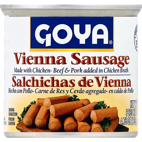 slide 1 of 1, Goya Vienna Sausage Chicken Can - 5 Oz, 4.6 oz