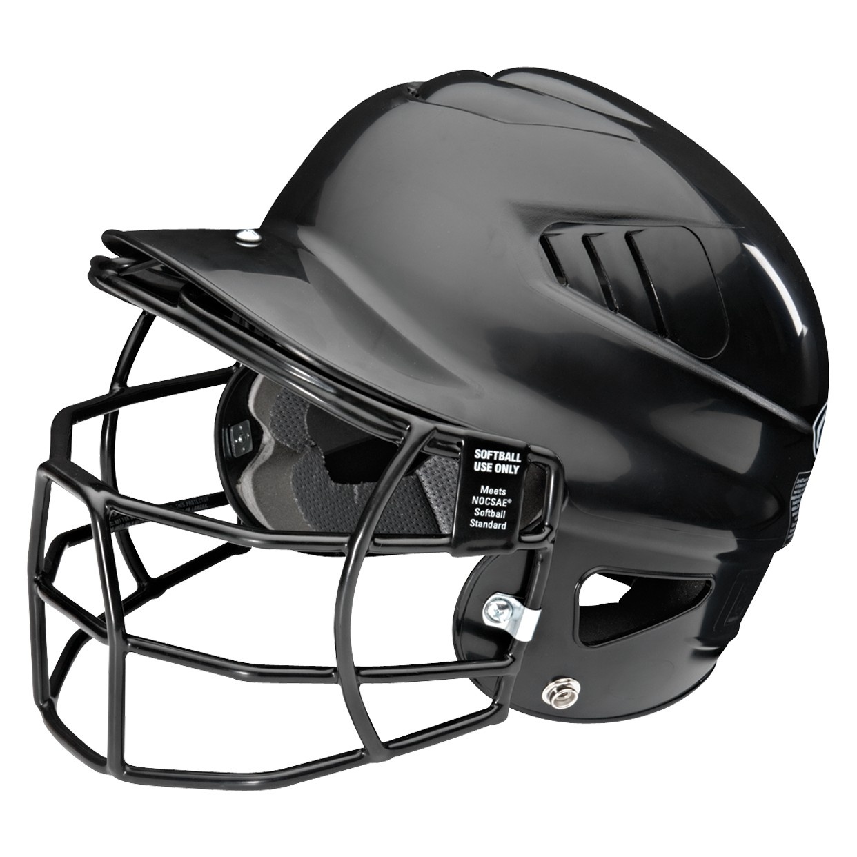 slide 1 of 5, Rawlings Softball Helmet Adult/Youth - Black, 1 ct