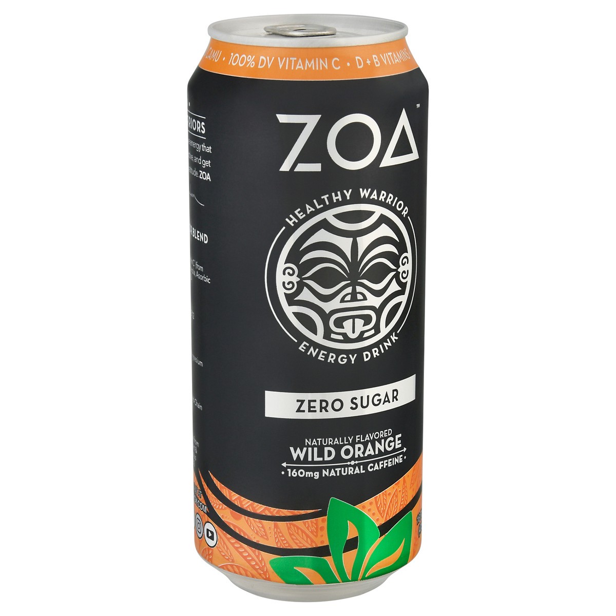 slide 11 of 13, ZOA Zero Sugar Wild Orange Energy Drink 16 fl oz, 16 oz