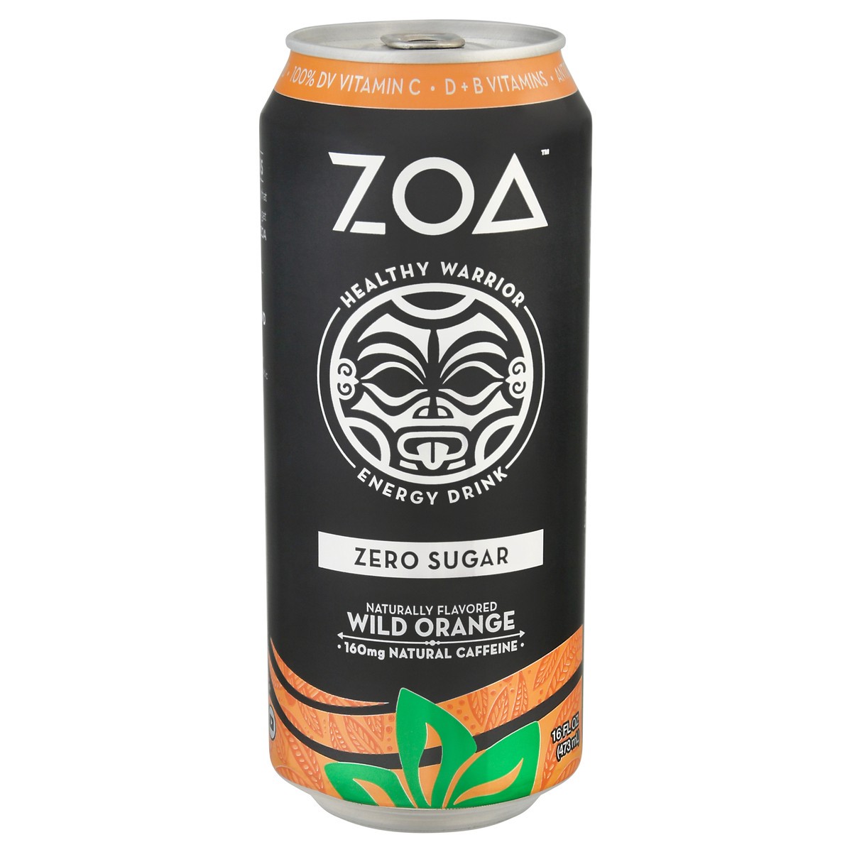 slide 1 of 13, ZOA Zero Sugar Wild Orange Energy Drink 16 fl oz, 16 oz