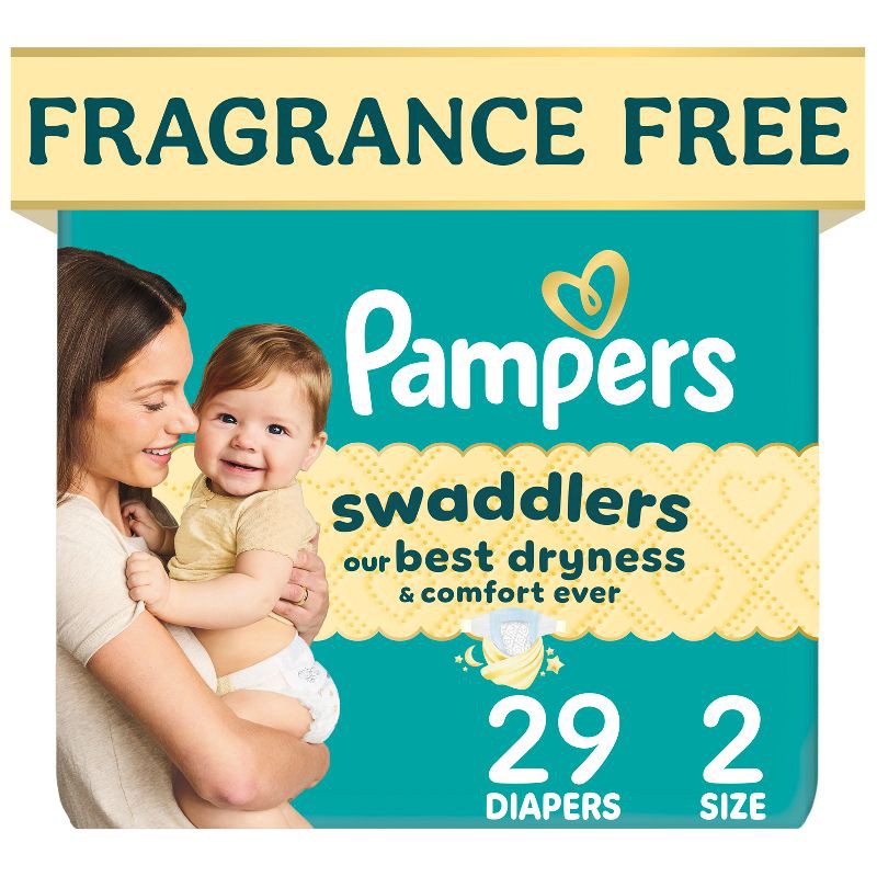slide 1 of 16, Pampers Swaddlers Sensitive Disposable Diapers - Size 2 - 29ct, 2 x 29 ct