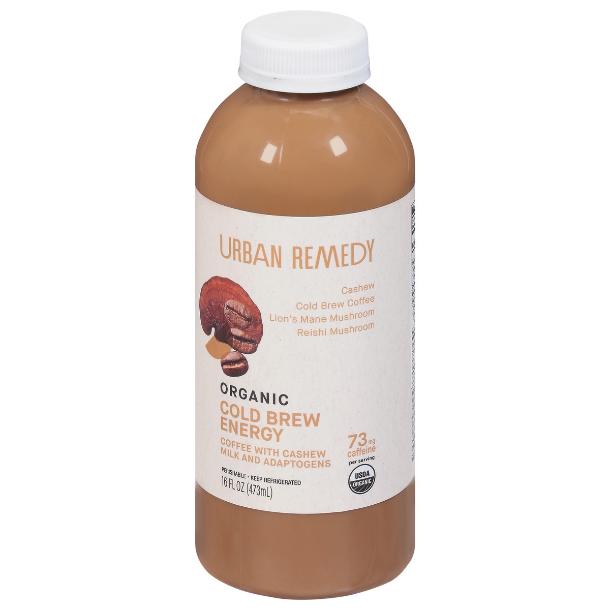 slide 1 of 1, Urban Remedy Organic Cold Brew Energy Coffee with Cashew Milk and Adaptogens - 16 fl oz, 16 fl oz