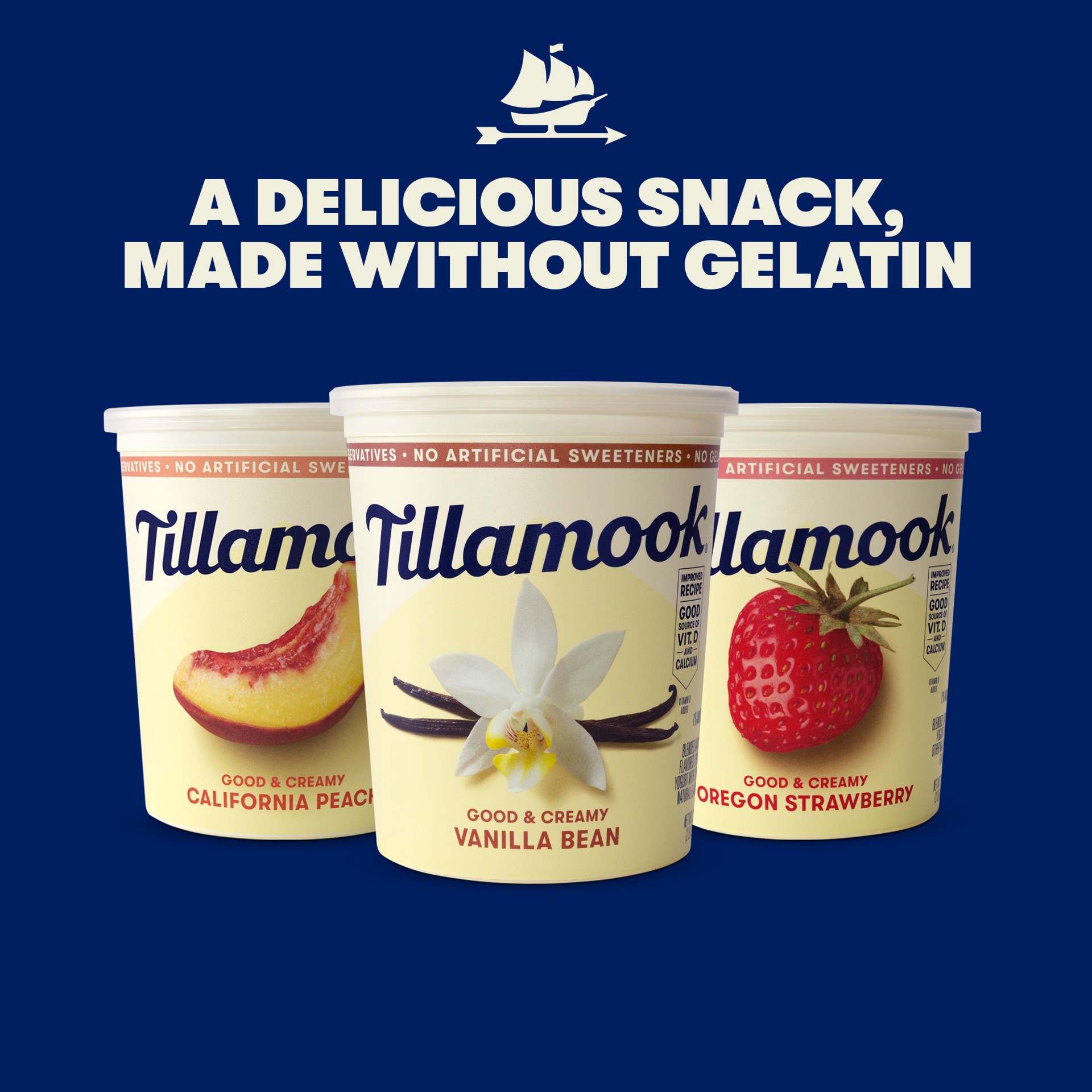 slide 5 of 5, Tillamook Oregon Strawberry Low-Fat Yogurt, 32oz, 907 g