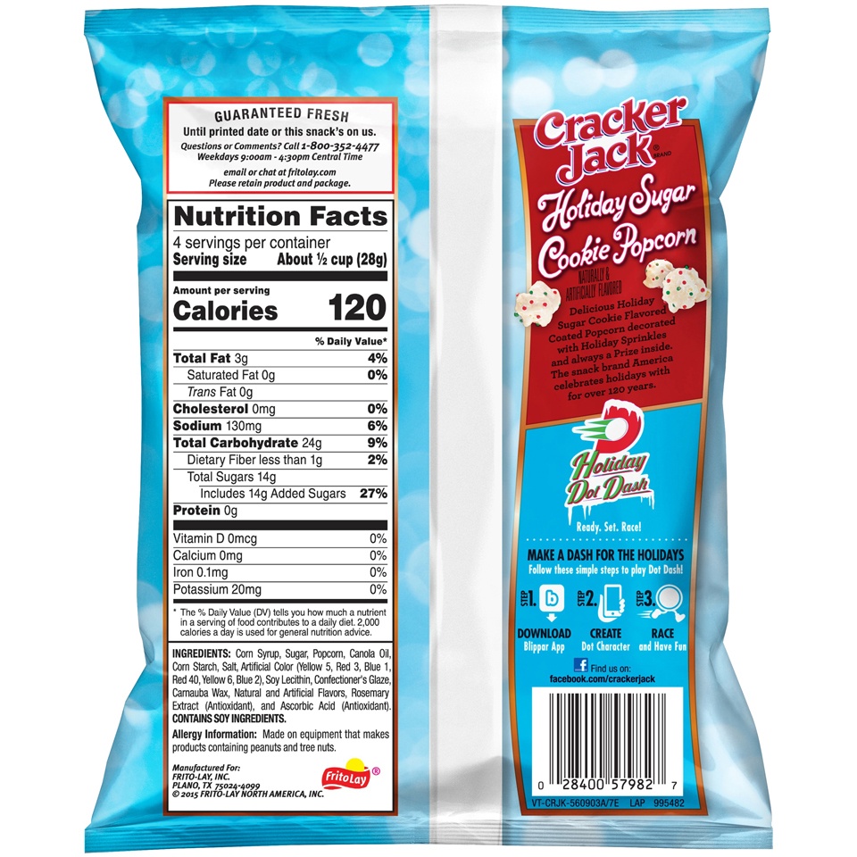 slide 3 of 4, Cracker Jack Holiday Sugar Cookie Popcorn, 4 oz