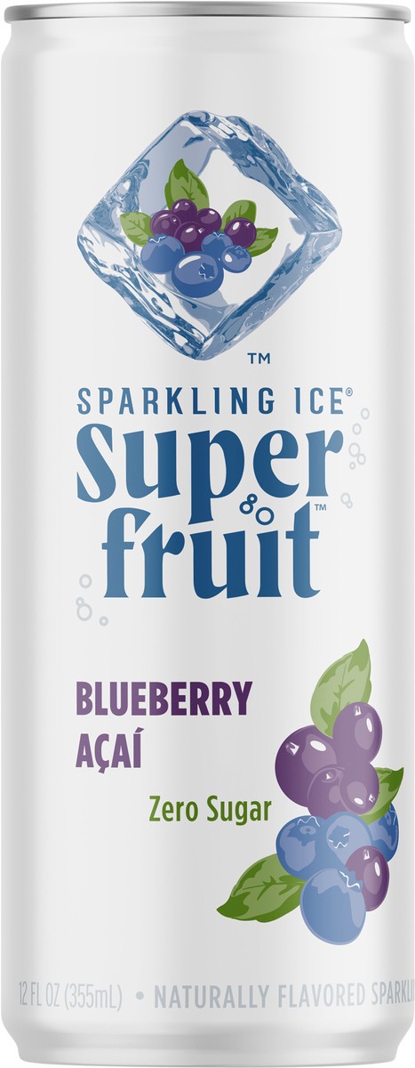 slide 4 of 7, Sparkling ICE Blueberry Acai 12oz Can, 12 fl oz