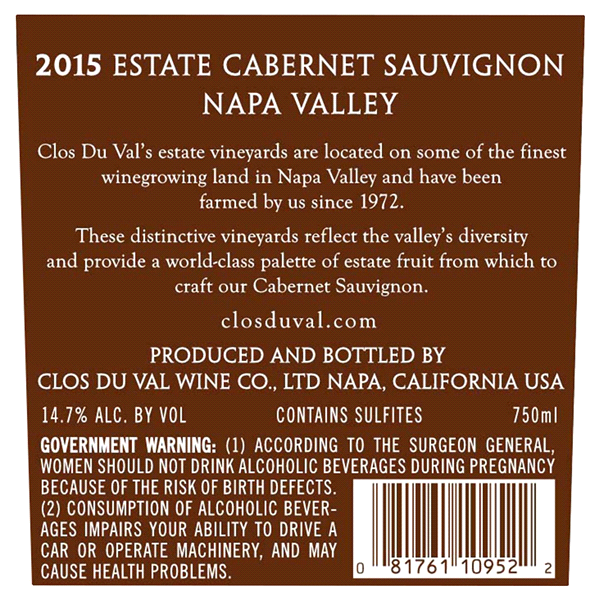 slide 2 of 4, 14 Hands Clos Du Val Napa Valley Cabernet Sauvignon Wine, 750 ml