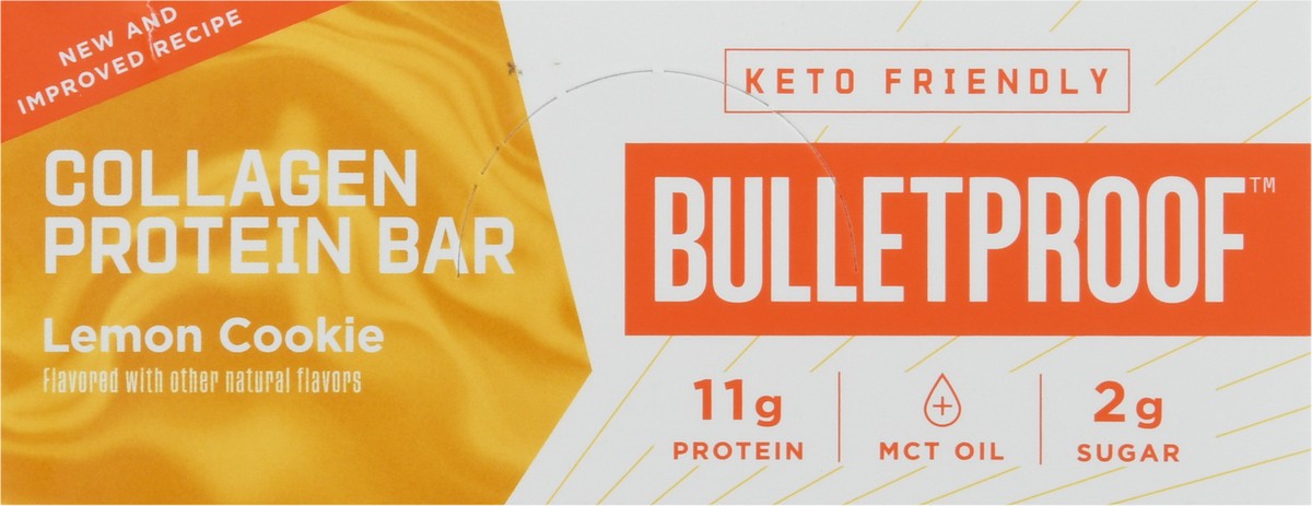 slide 13 of 14, Bulletproof Lemon Cookie Collagen Protein Bar 12 - 1.4 oz Bars, 12 ct