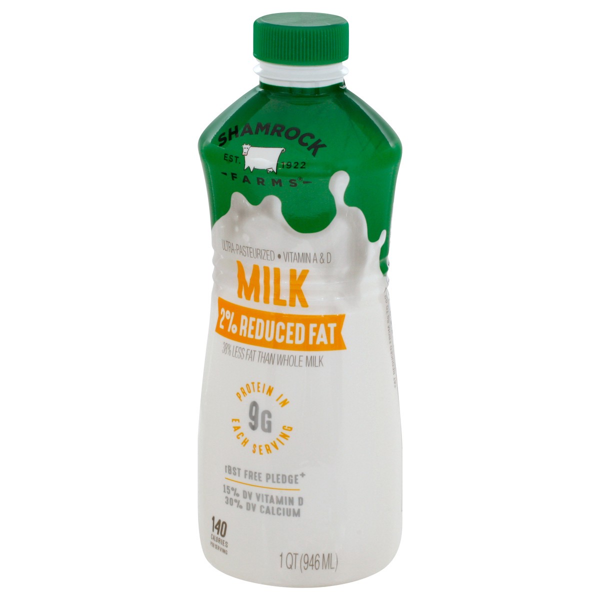 slide 6 of 9, Shamrock Farms 2% Reduced Fat Milk 1 qt, 1 qt