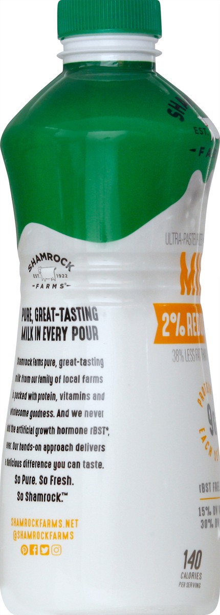 slide 4 of 9, Shamrock Farms 2% Reduced Fat Milk 1 qt, 1 qt