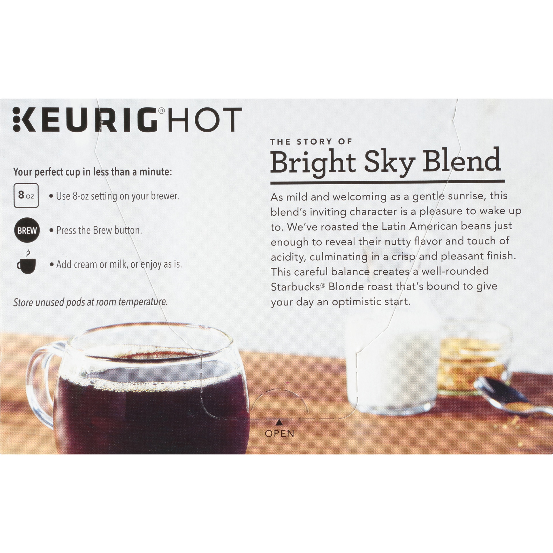 slide 7 of 7, Starbucks Bright Sky Blend Ground Coffee K-Cup Pods, 10 ct; 0.44 oz