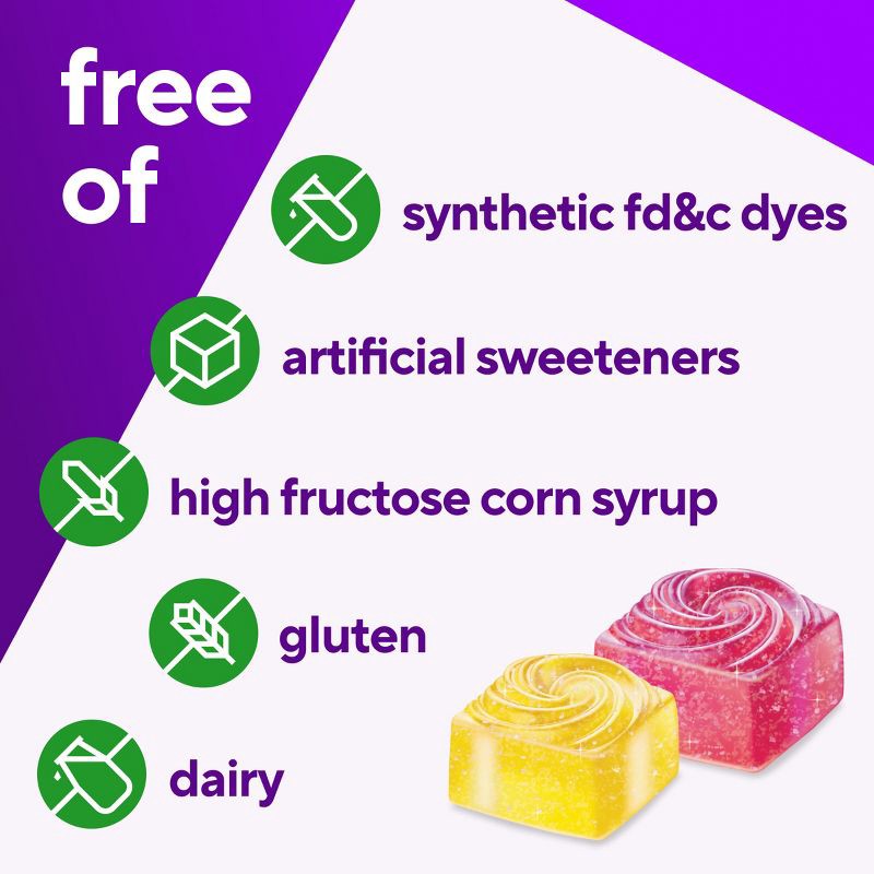 slide 7 of 10, Vitafusion PreNatal Multivitamin Dietary Supplement Gummies - Lemon & Raspberry Lemonade - 90ct, 90 ct