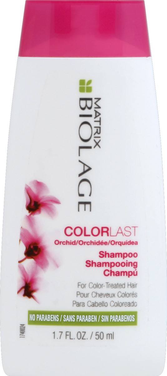 slide 1 of 3, Biolage Matrix Biolage Colorlast Orchid Shampoo Color-Treated Hair, 1.7 oz