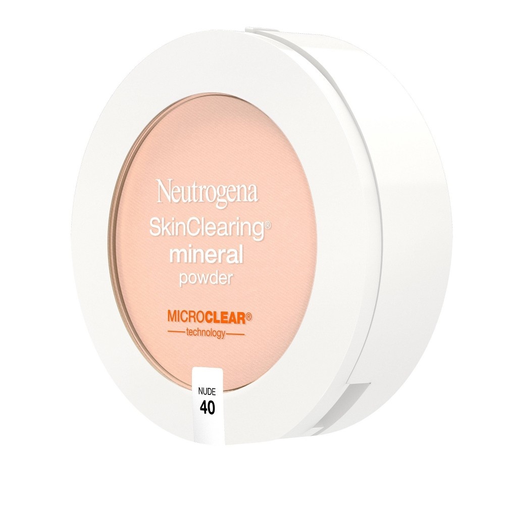 slide 2 of 11, Neutrogena Skin Clearing Pressed Powder - 40 Nude, 1 ct