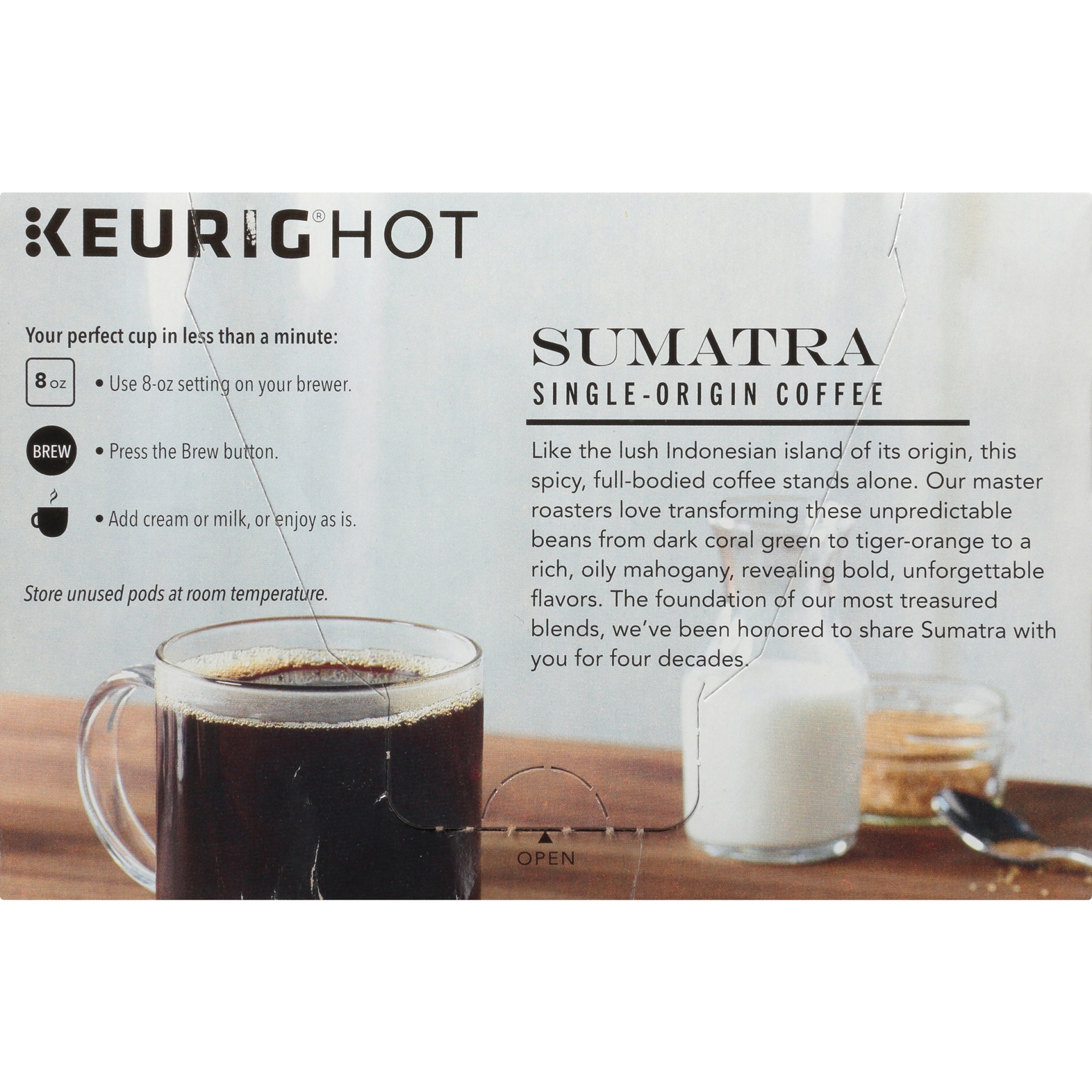 slide 4 of 7, Starbucks Coffee Dark Roast Ground Sumatra Single Origin K-Cup Pods, 10 ct; 0.42 oz