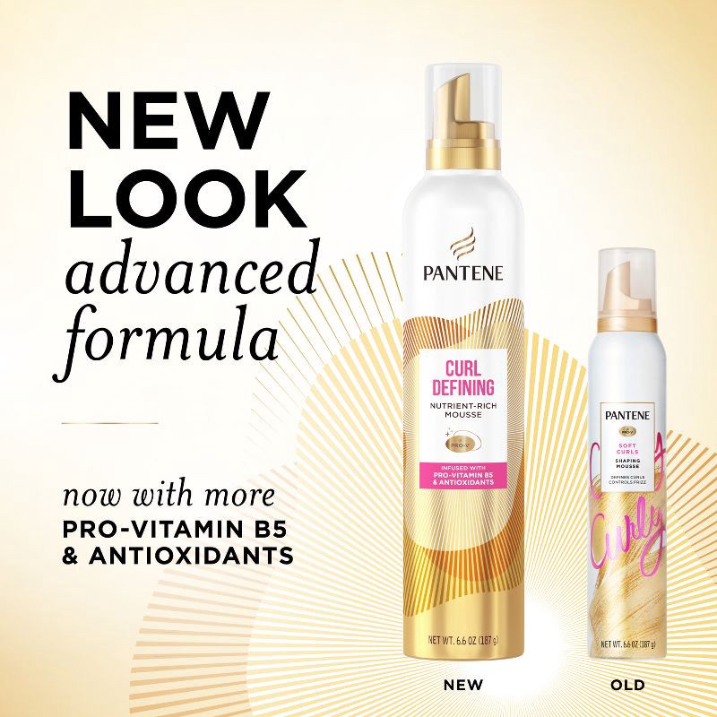 slide 3 of 11, Pantene Pro-V Anti Frizz Hair Mousse for Curly Hair - 6.6oz, 6.6 oz