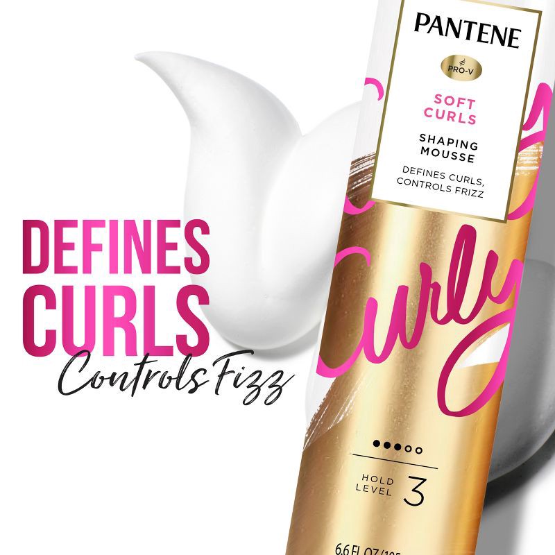 slide 5 of 11, Pantene Pro-V Anti Frizz Hair Mousse for Curly Hair - 6.6oz, 6.6 oz