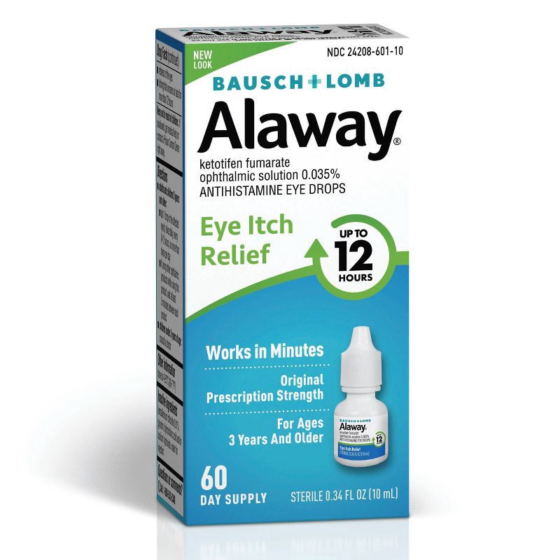 slide 2 of 14, Alaway 12 Hours Allergy Itch Relief Eye Drops - 0.34 fl oz, 0.34 fl oz