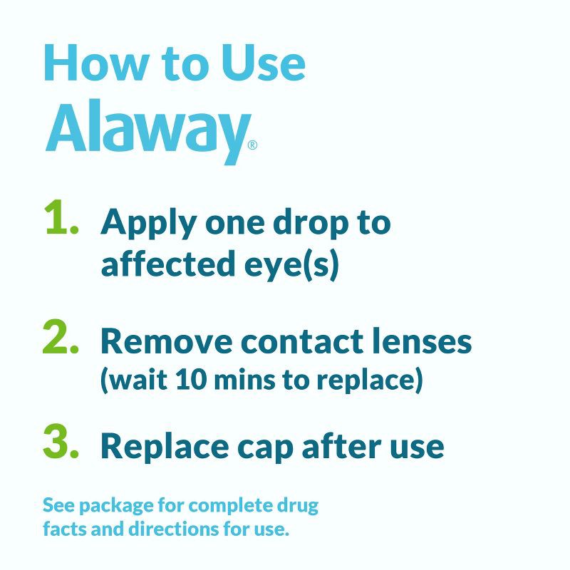 slide 14 of 14, Alaway 12 Hours Allergy Itch Relief Eye Drops - 0.34 fl oz, 0.34 fl oz