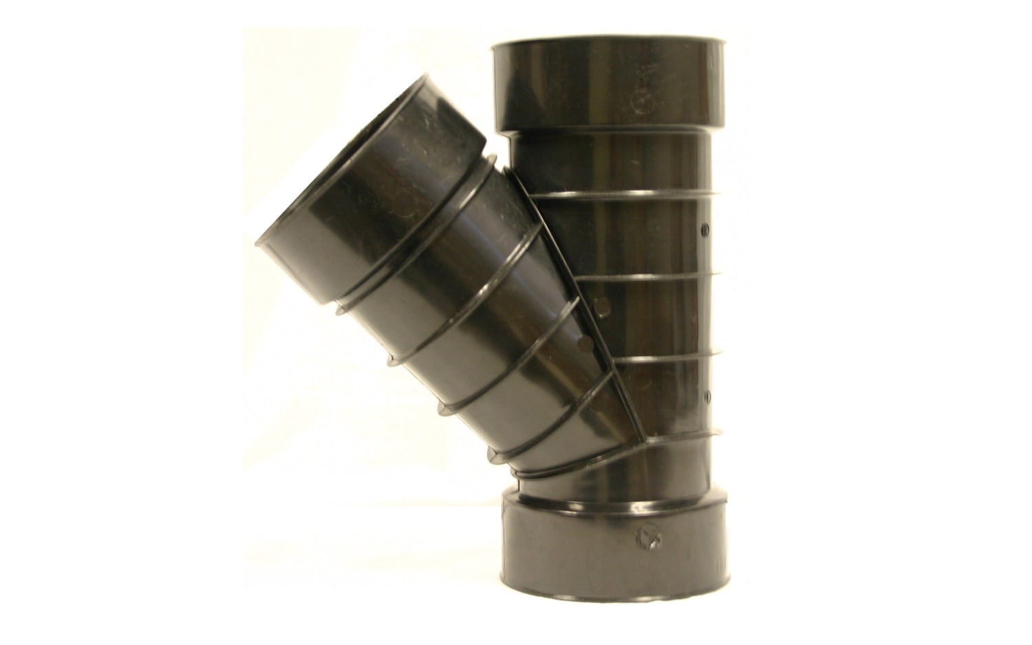 slide 6 of 6, ADS 4-in x 4-in 45 -Degree Corrugated Wye Fittings, 1 ct