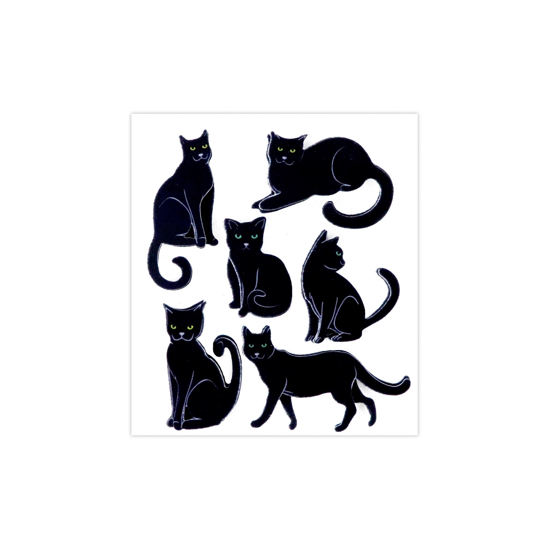 slide 2 of 4, Felt Black Cat Stickers By Recollections, 10mm x 11mm