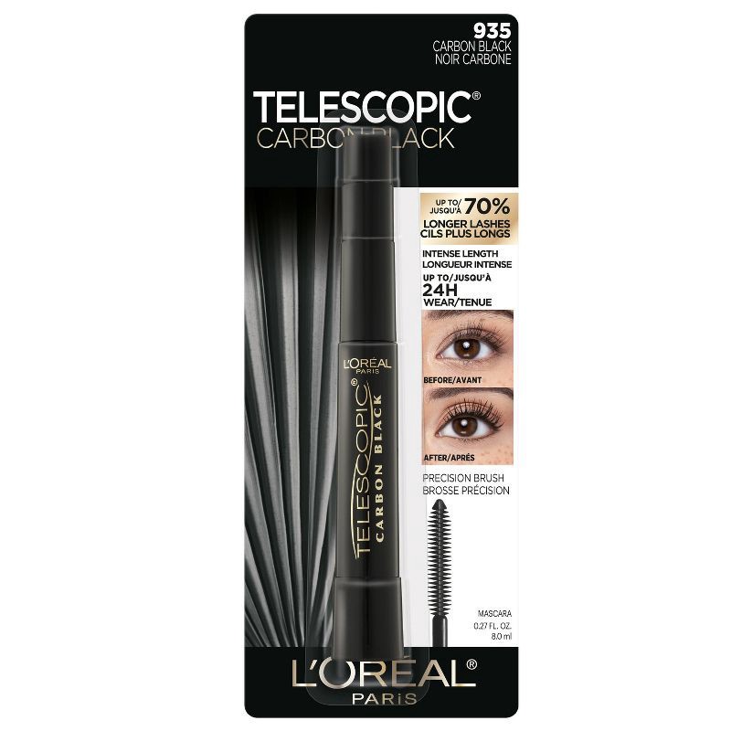 slide 10 of 11, L'Oreal Paris Telescopic Original Waterproof Mascara - 935 Carbon Black - 0.27 fl oz, 0.27 fl oz