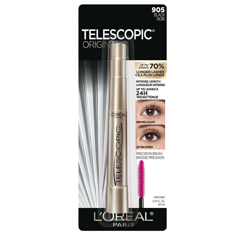 slide 10 of 11, L'Oreal Paris Telescopic Original Mascara - 905 Black - 0.27 fl oz, 0.27 fl oz