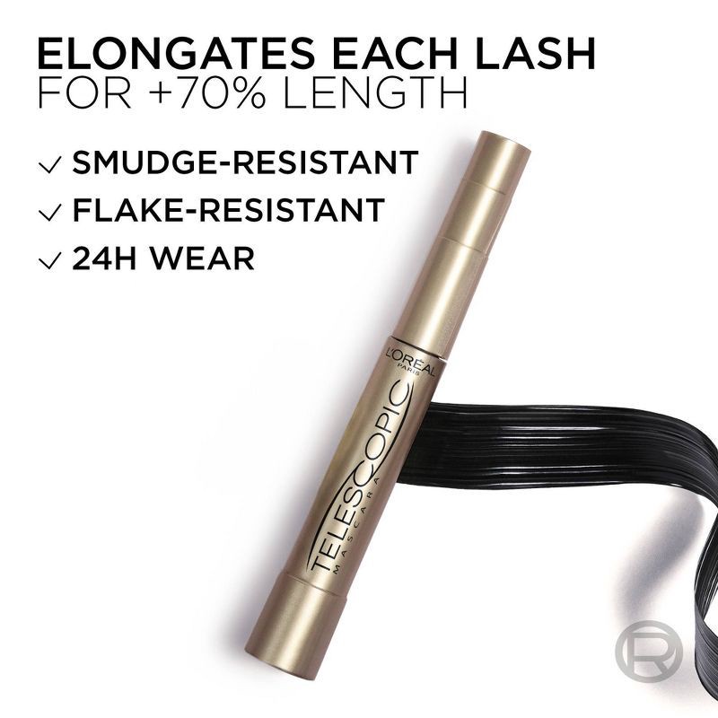 slide 8 of 11, L'Oreal Paris Telescopic Original Washable Mascara - 910 Blackest Black - 0.27 fl oz, 0.27 fl oz