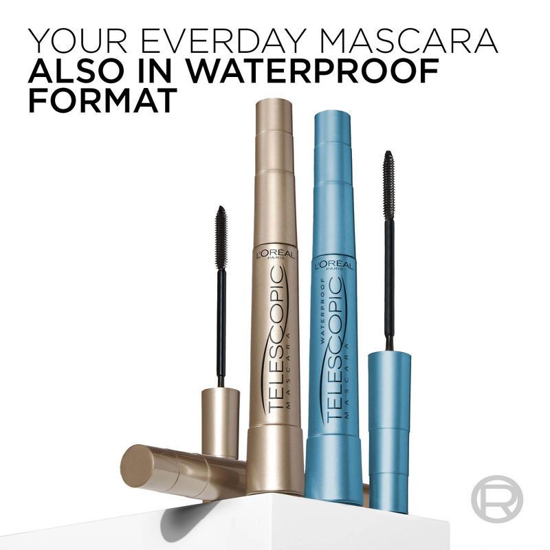 slide 9 of 11, L'Oreal Paris Telescopic Original Washable Mascara - 910 Blackest Black - 0.27 fl oz, 0.27 fl oz
