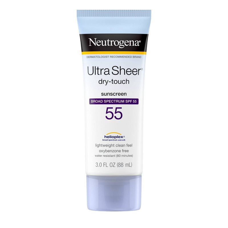 slide 2 of 8, Neutrogena Ultra Sheer Dry Touch Sunscreen Lotion, SPF 55, 3oz, 3 oz