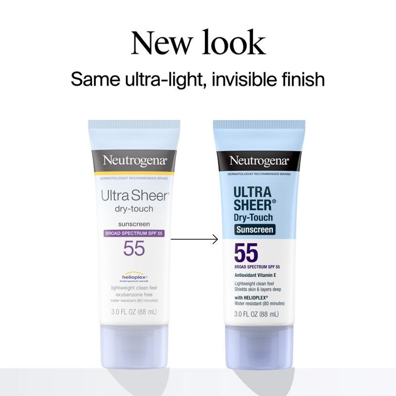 slide 3 of 11, Neutrogena Ultra Sheer Dry Touch Sunscreen Lotion, SPF 55, 3oz, 3 oz