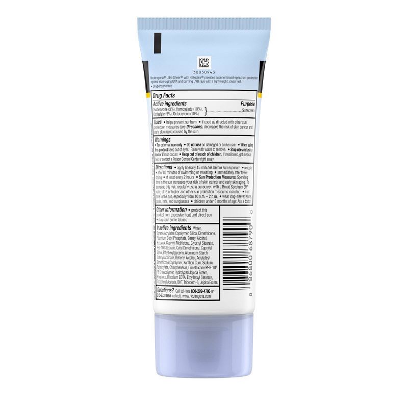 slide 8 of 8, Neutrogena Ultra Sheer Dry Touch Sunscreen Lotion, SPF 55, 3oz, 3 oz