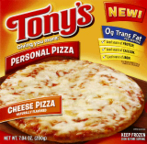 slide 1 of 4, Tony's Pizza, Crispy Crust, Cheese, 7.04 oz