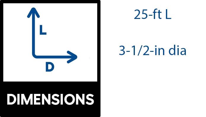 slide 2 of 6, FLEX Drain by Amerimax 4-in x 25-ft Corrugated Solid Pipe, 1 ct