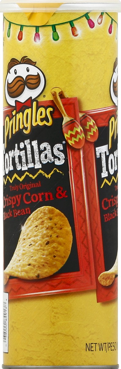 slide 3 of 6, Pringles Truly Original Black Bean Tortilla Corn Chips, 6.07 oz