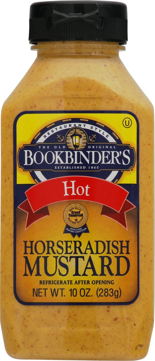 slide 4 of 9, Bookbinder's Hot Horseradish Mustard 10 oz, 10 oz