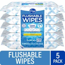 Kroger® Plastic Free Plant-Based Flushable Wipes