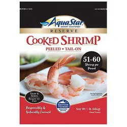 Aqua Star Cooked & Peeled Tail On Shrimp - 1 Lb