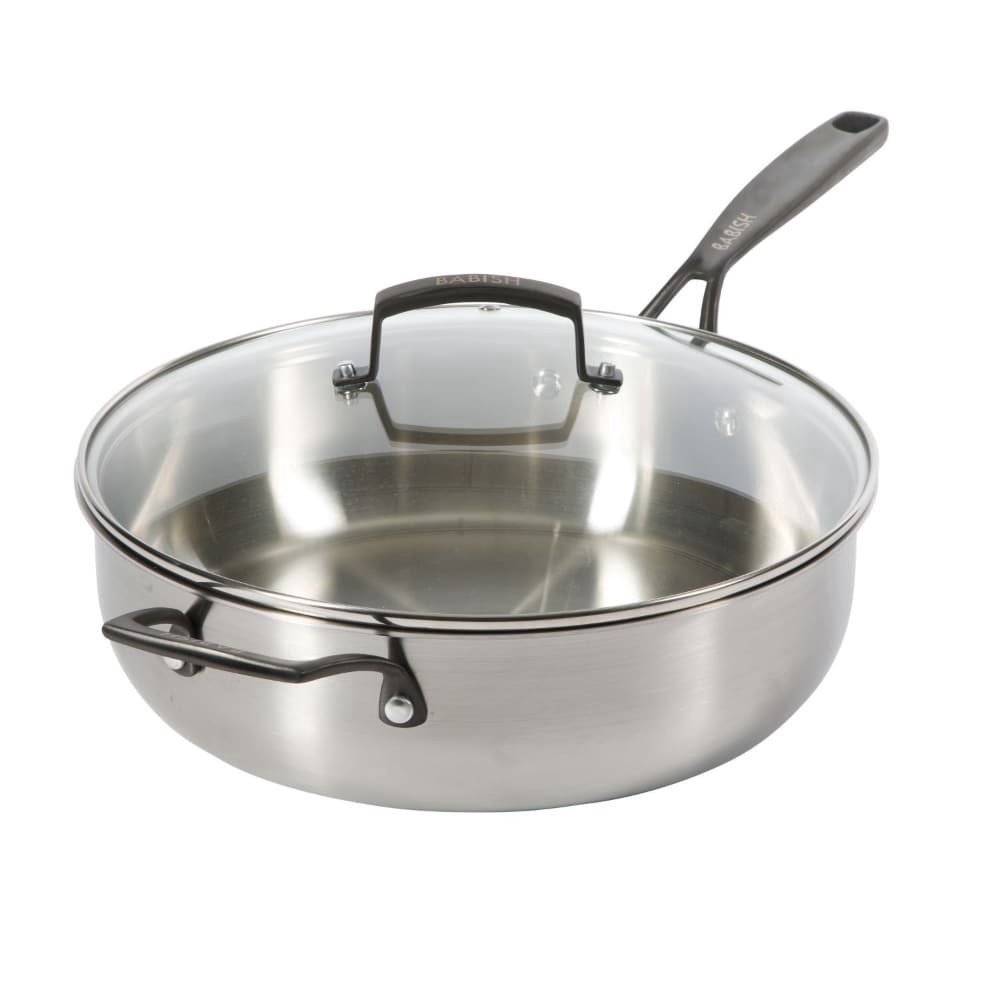 Babish Covered Saute Pan with Helper Handle - Thumbnail 3
