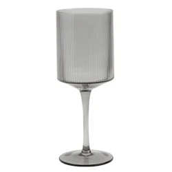 Ridge Wine Glass, Smoke, 13.5 oz