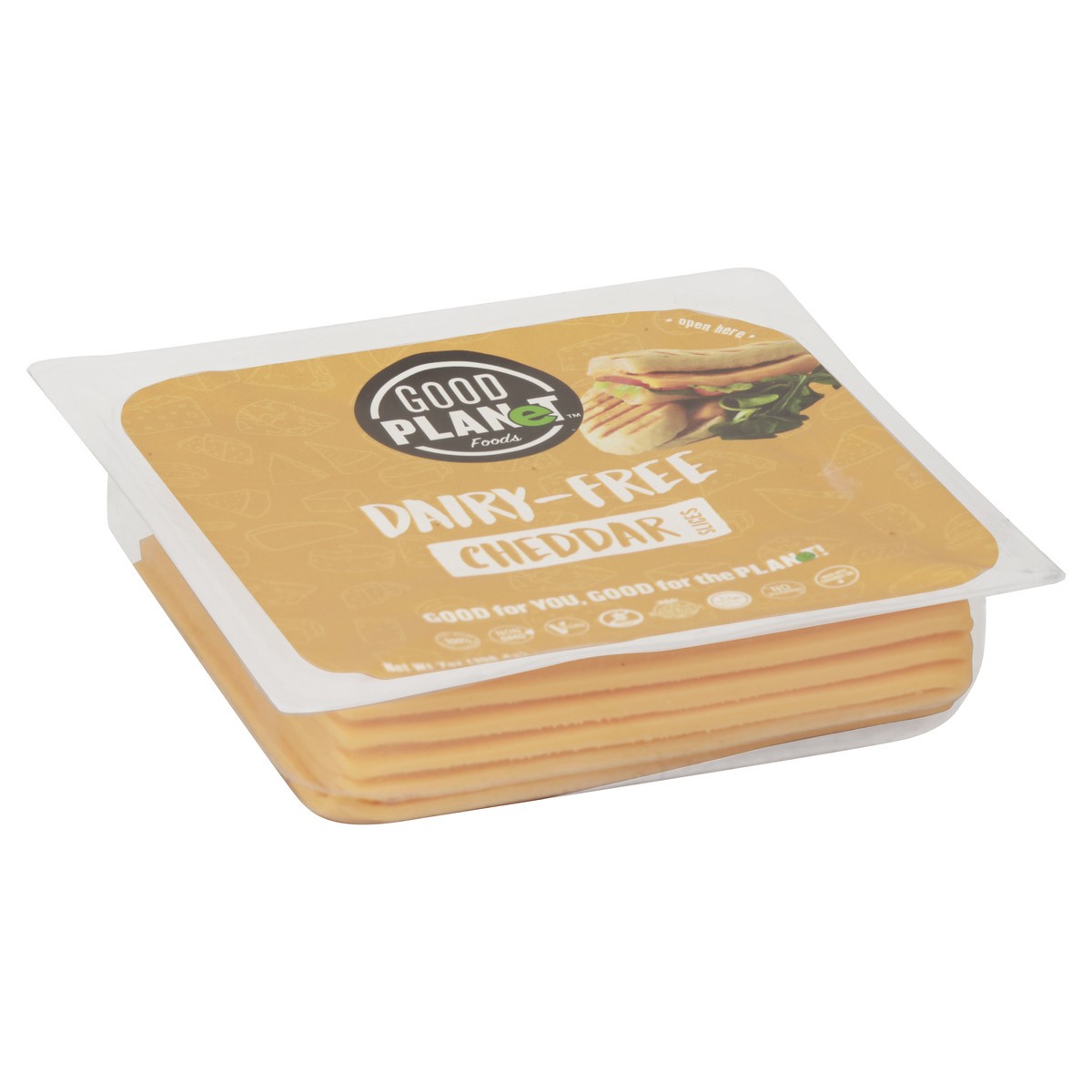 slide 3 of 13, GOOD PLANeT Dairy-Free Cheddar Cheese Slices 7 oz, 7 oz