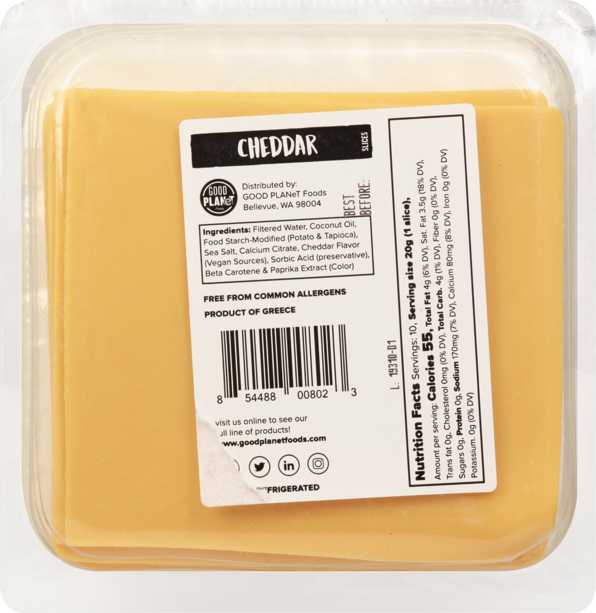 slide 6 of 13, GOOD PLANeT Dairy-Free Cheddar Cheese Slices 7 oz, 7 oz