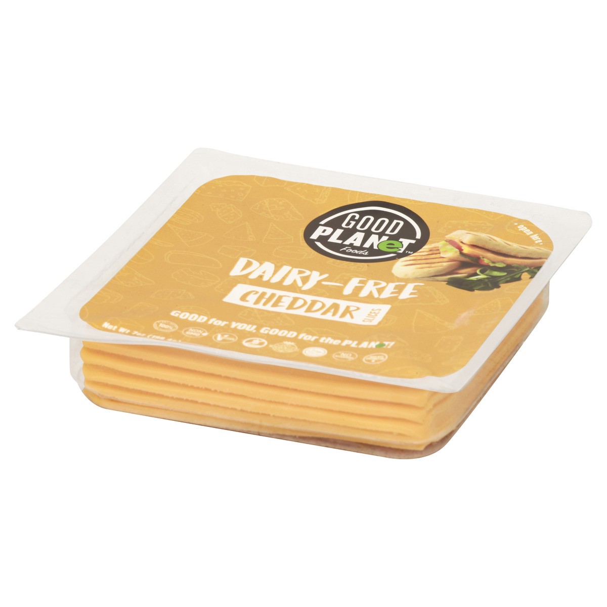 slide 8 of 13, GOOD PLANeT Dairy-Free Cheddar Cheese Slices 7 oz, 7 oz