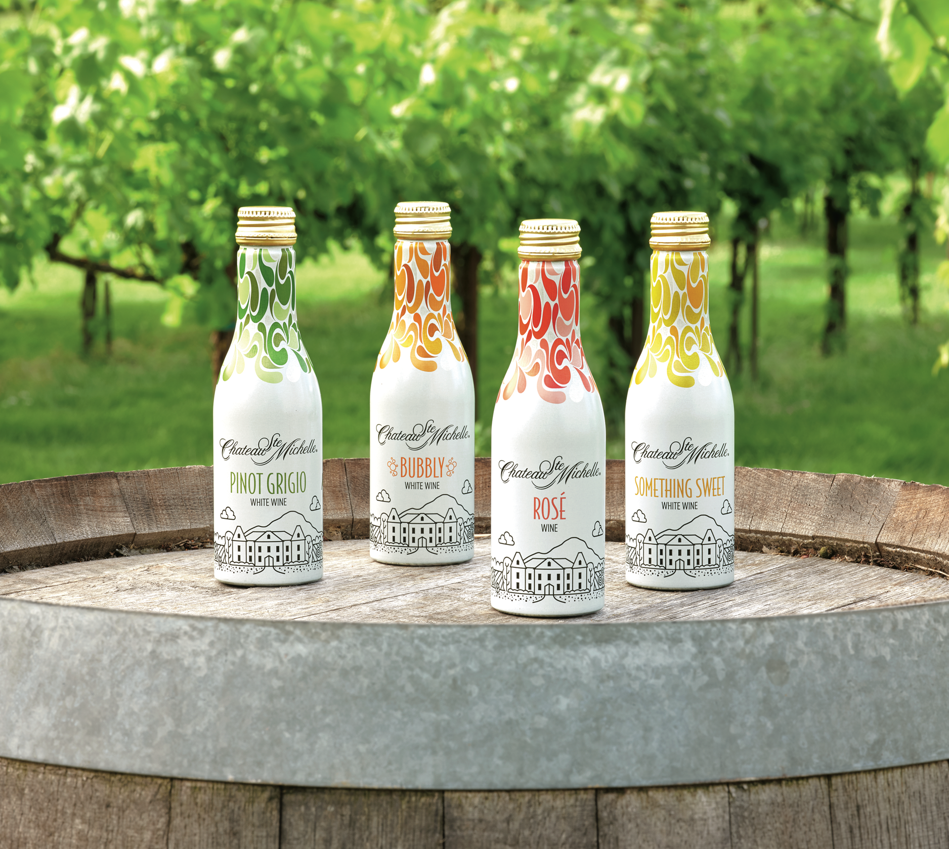 slide 4 of 8, Chateau Ste. Michelle Bubbly White Wine, 2-pack Aluminum Bottle, 250 mL, 250 ml