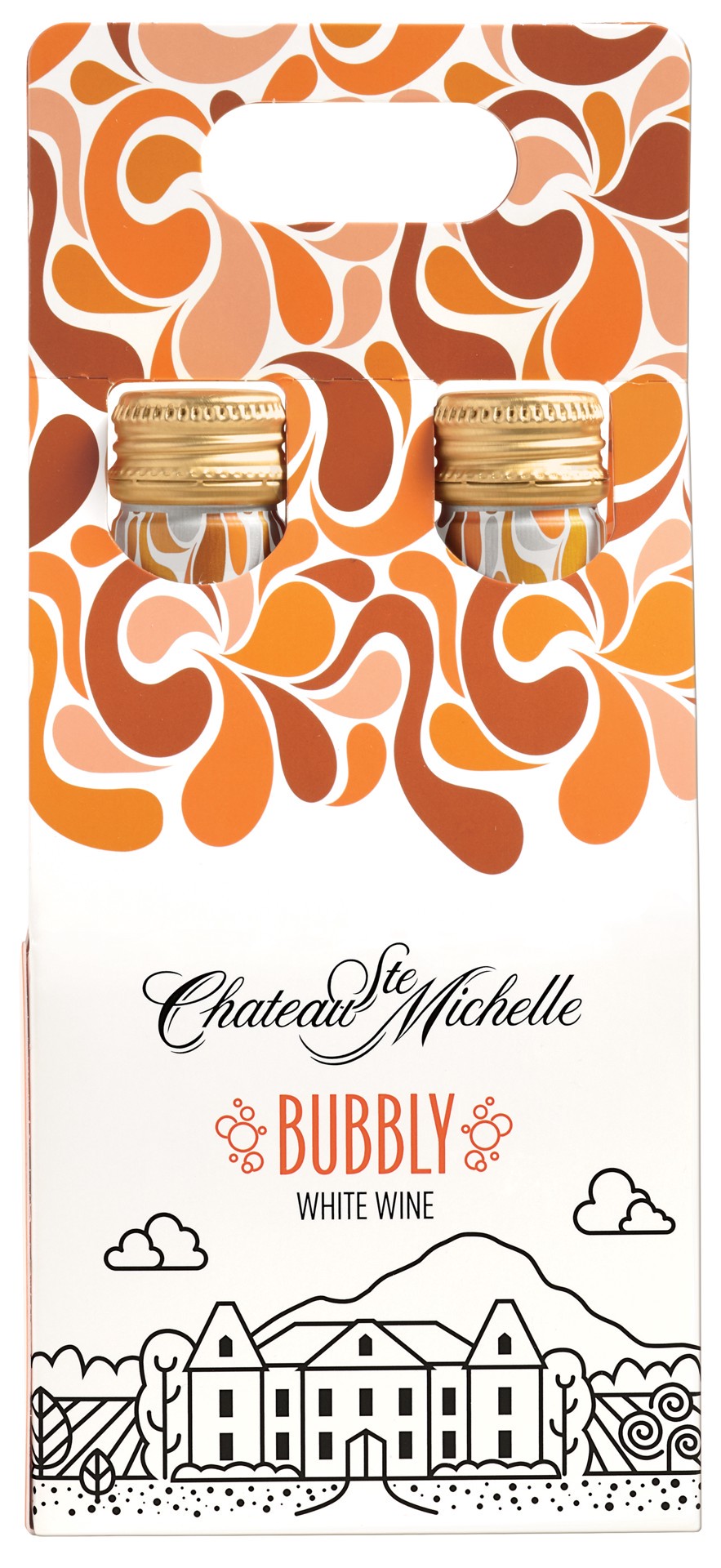 slide 8 of 8, Chateau Ste. Michelle Bubbly White Wine, 2-pack Aluminum Bottle, 250 mL, 250 ml