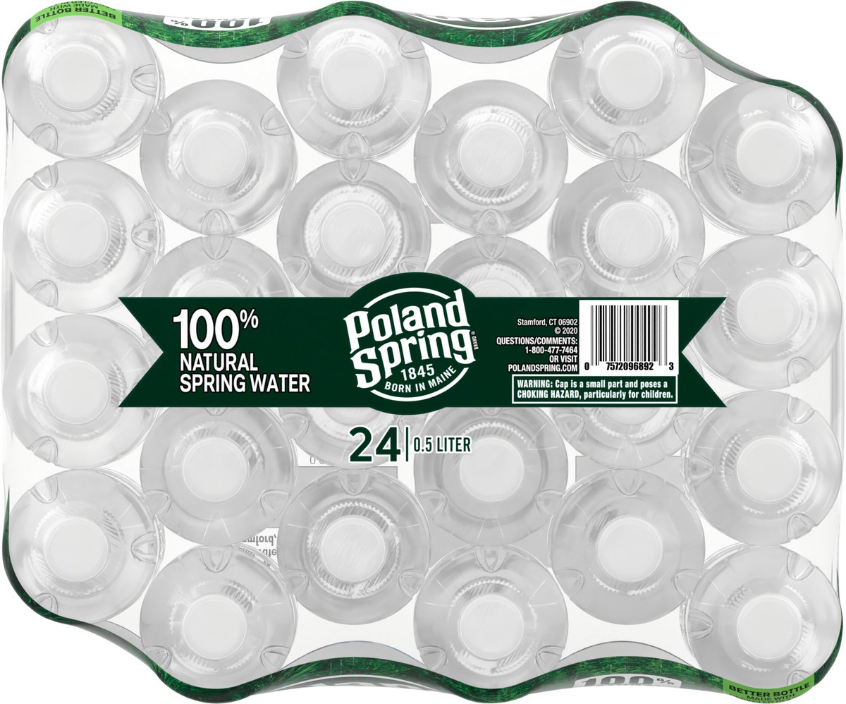 slide 3 of 9, POLAND SPRING Brand 100% Natural Spring Water, 16.9-ounce plastic bottles (Pack of 24), 16.9 fl oz