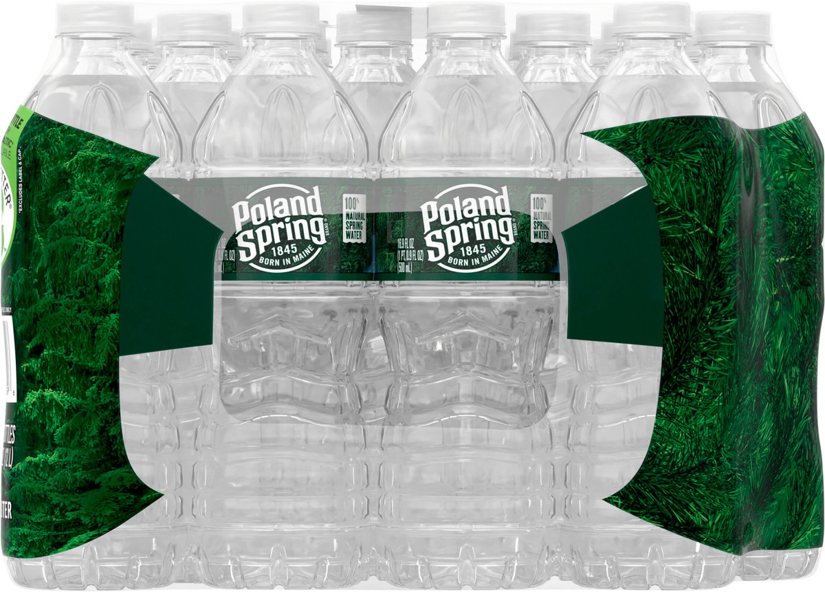 slide 4 of 9, POLAND SPRING Brand 100% Natural Spring Water, 16.9-ounce plastic bottles (Pack of 24), 16.9 fl oz